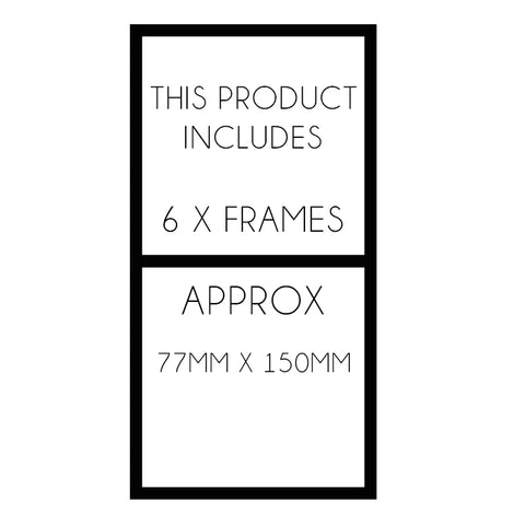 Cake Frames- Set of 6 (designed for our 6"hexagon guides)
