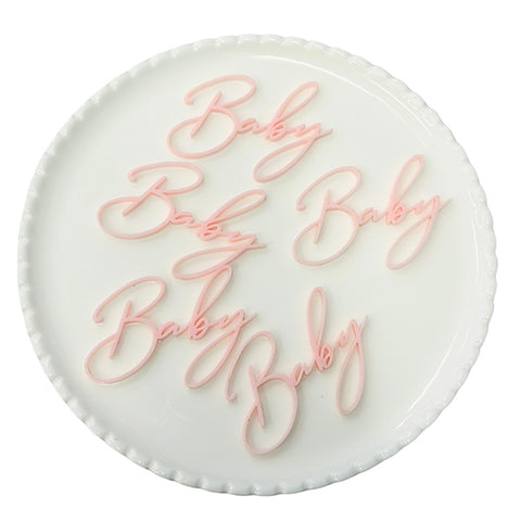 Mini Cake Plaque -Baby-5pack