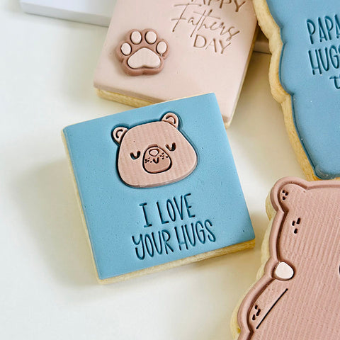 Little Imprints Stamp & Cutter - Bear Face