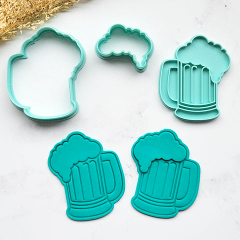 Cookie Cutter Embosser Set- Beer Mug