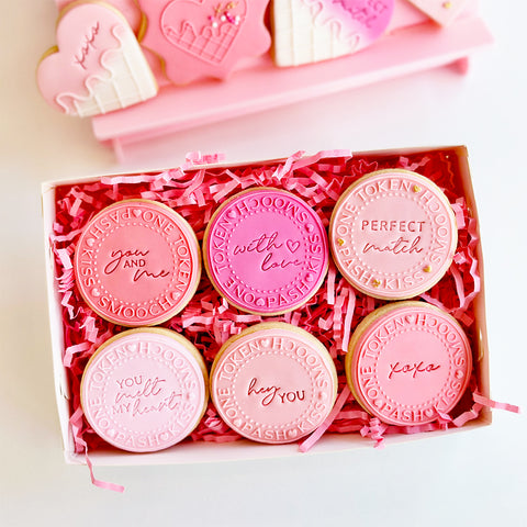 Raised  Cookie Embosser - Love Token