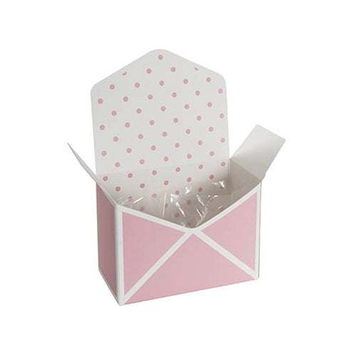 Letter Folding Cookie Box - Pink Polka