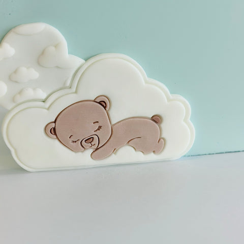 Cookie Cutter & Embosser Set-  Sleepy Bear in cloud