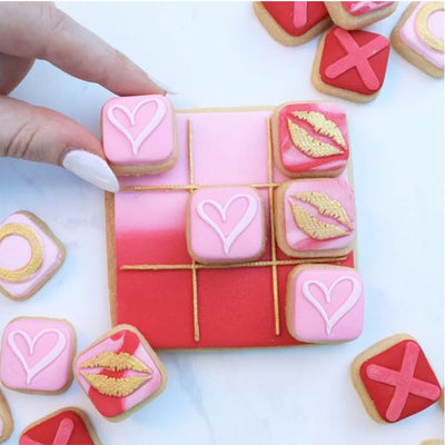 Happy Valentine's Day Style 3 Cookie Cutter and Embosser