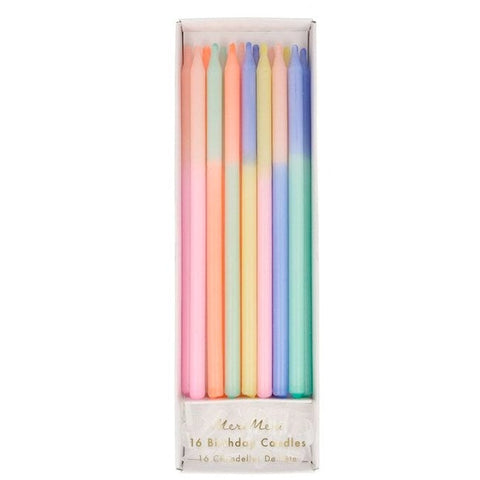 Multi Colour Block Candles