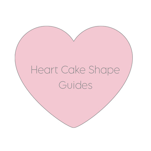 Cake Shape Guides - Heart