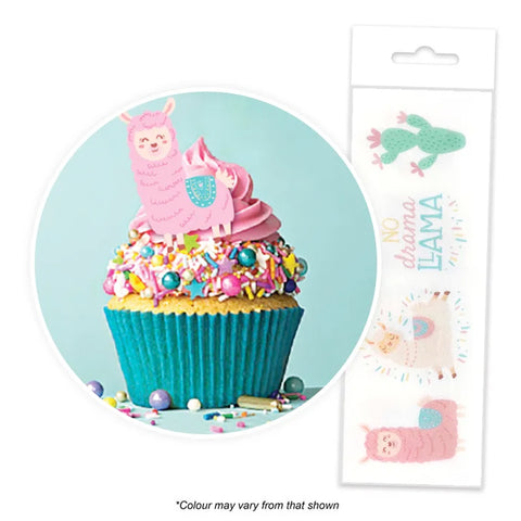 Cupcake Wafer Shapes - No drama llama